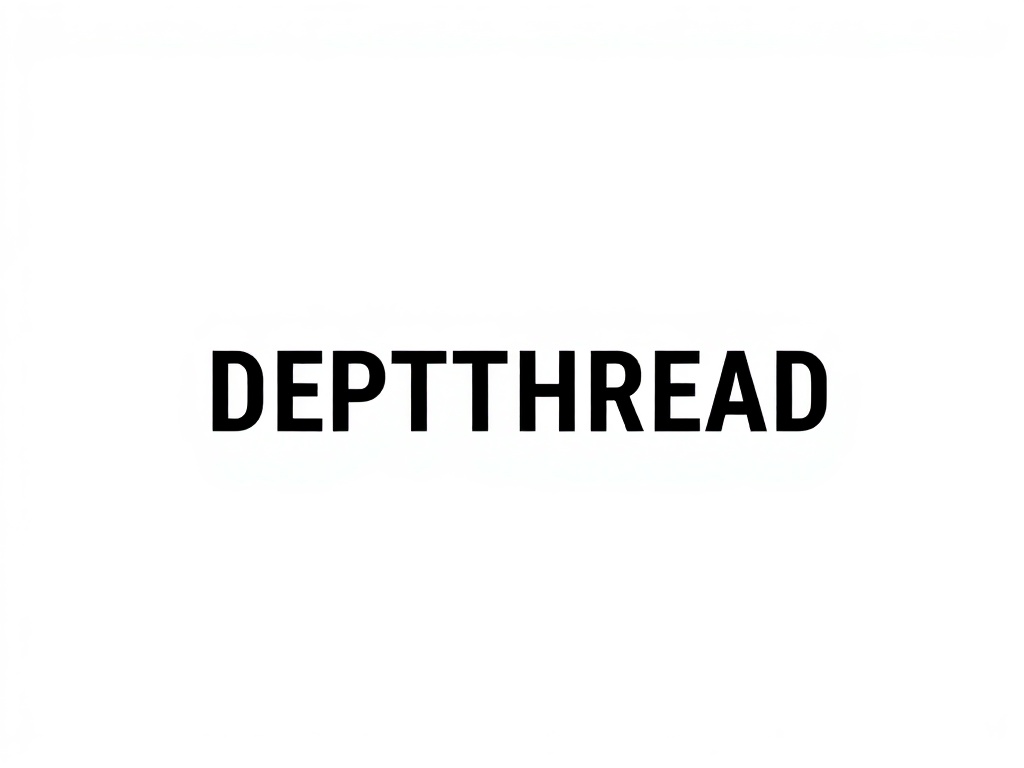 DepthThread men's shirt chest logo print