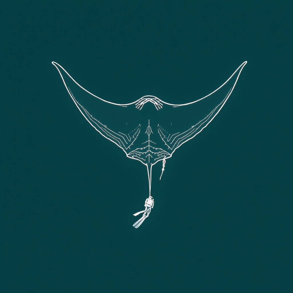 The Fin Blade Arrow — back print artwork